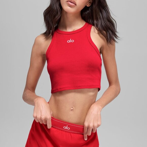 Alo Yoga Aspire Tank Bright Red - Picture 4 of 4